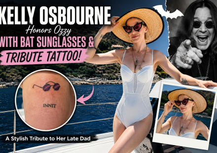 Kelly Osbourne Honors Ozzy With Bat Sunglasses & Tribute Tattoo