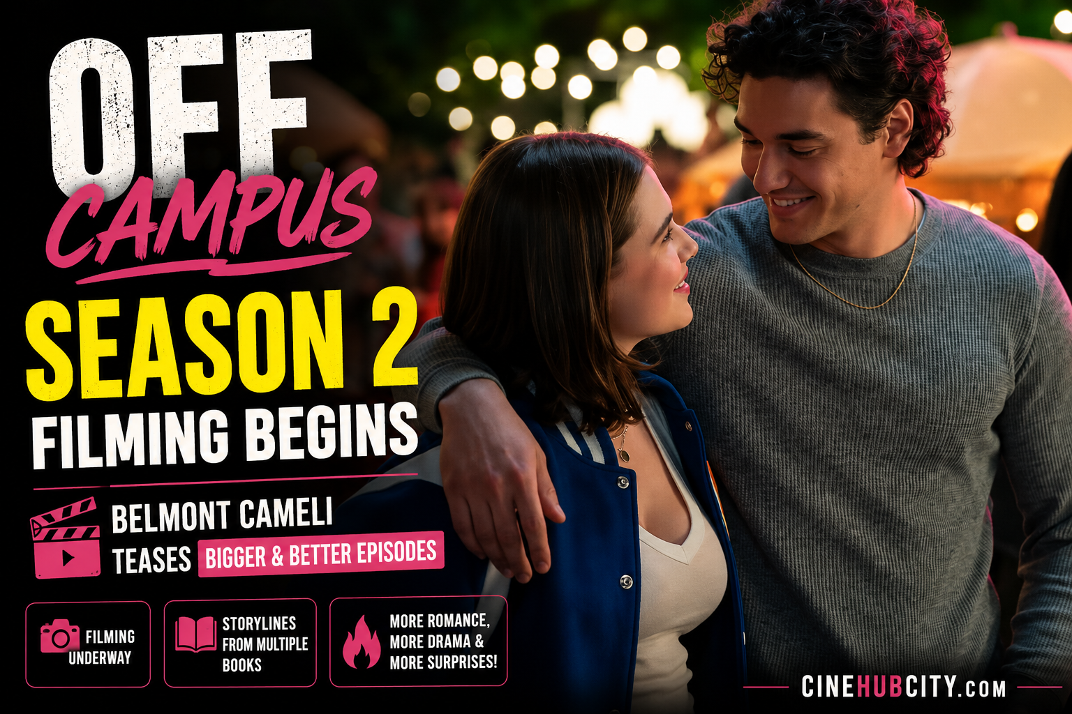 Off Campus Season 2 starts filming as Belmont Cameli teases bigger and better episodes