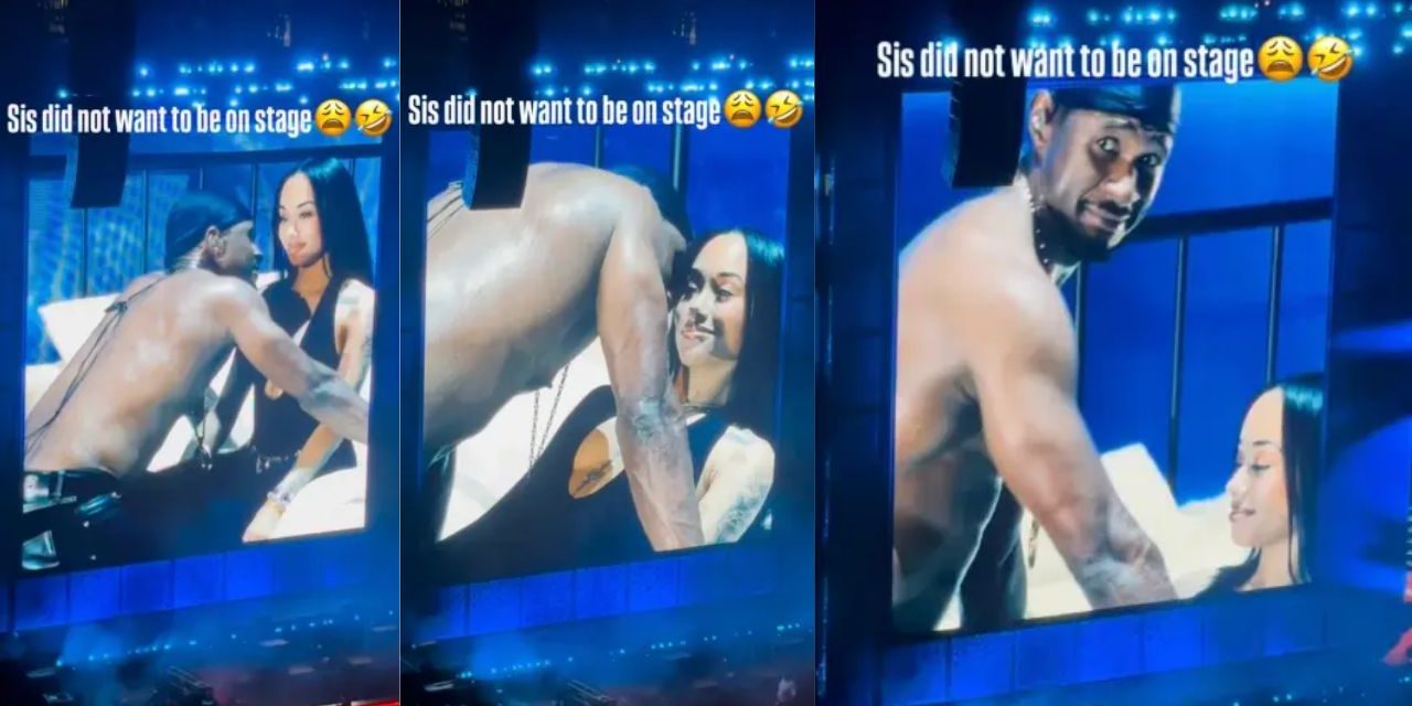 Usher awkward fan interaction during Nashville concert