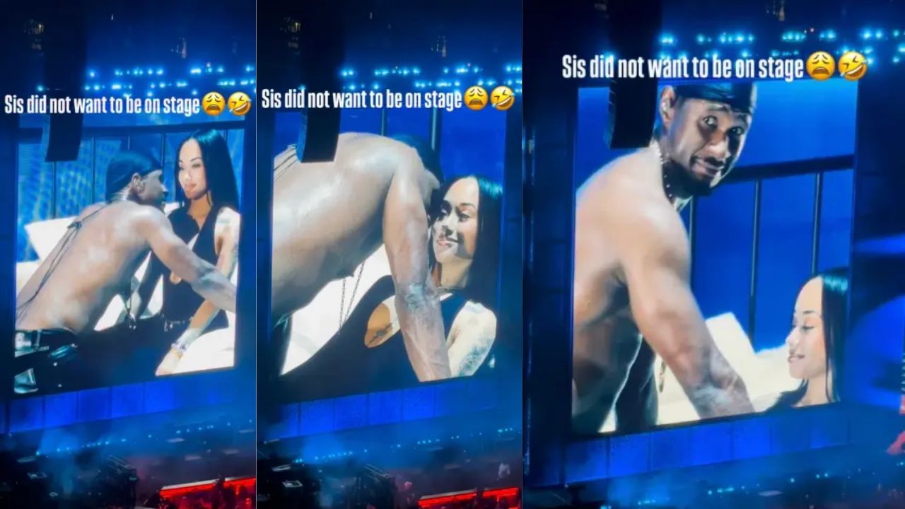 Usher awkward fan interaction during Nashville concert