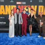 Zendaya and Tom Holland at Spider-Man Brand New Day premiere
