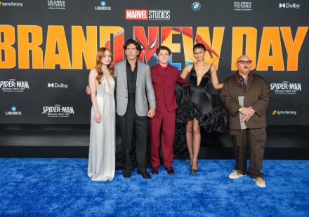 Zendaya and Tom Holland at Spider-Man Brand New Day premiere