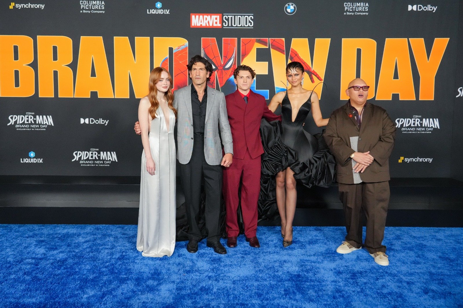 Zendaya and Tom Holland at Spider-Man Brand New Day premiere