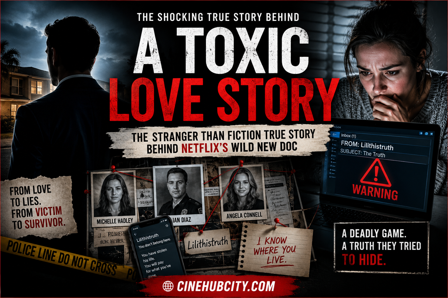 A Toxic Love Story Netflix True Story featured image showing the shocking real crime documentary