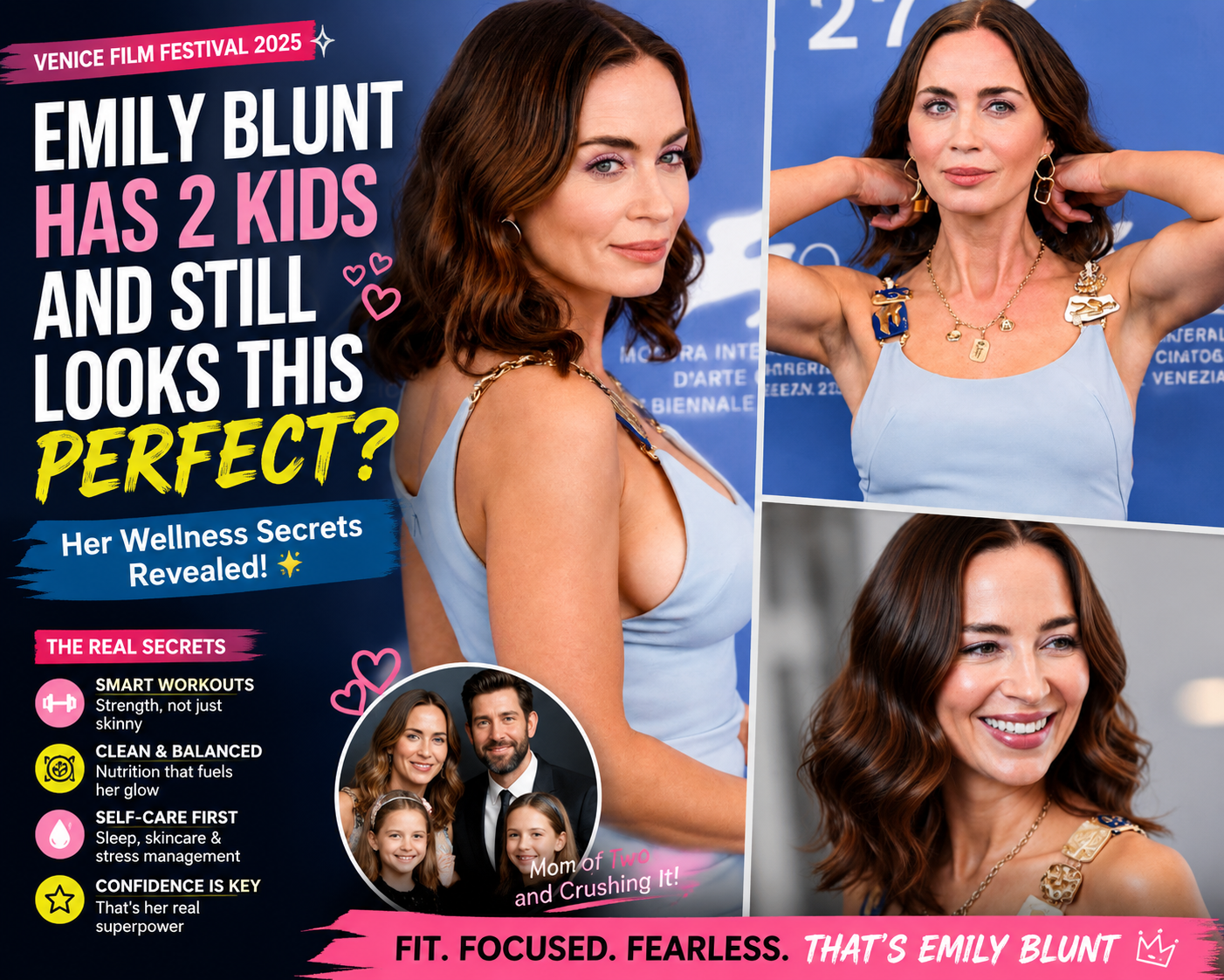 Emily Blunt has 2 kids and still looks stunning at the Venice Film Festival 2025
