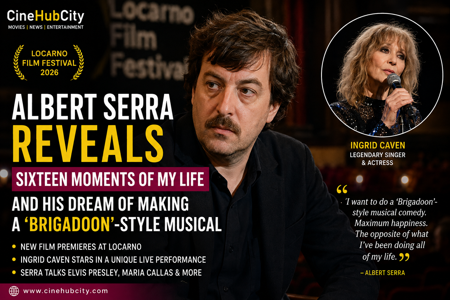 Albert Serra Sixteen Moments of My Life director at Locarno Film Festival