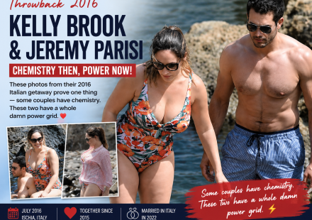 Kelly Brook and Jeremy Parisi during their 2016 Italy vacation