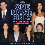 Callum Turner, Monica Barbaro, Dua Lipa and cast at the One Night Only red carpet premiere in New York City