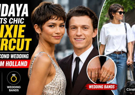 Zendaya debuts her new shixie haircut with Tom Holland