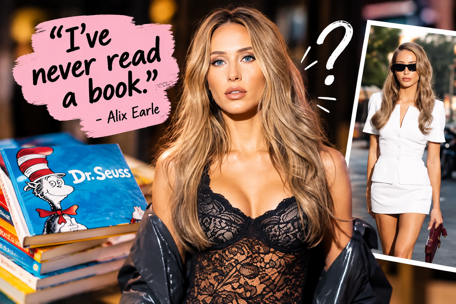 Alix Earle never read a book