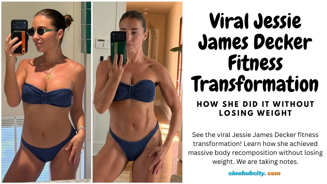 Jessie James Decker fitness transformation before and after bikini photo